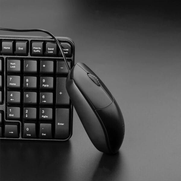 Rapoo wired mouse N 100 Black - تصویر 2